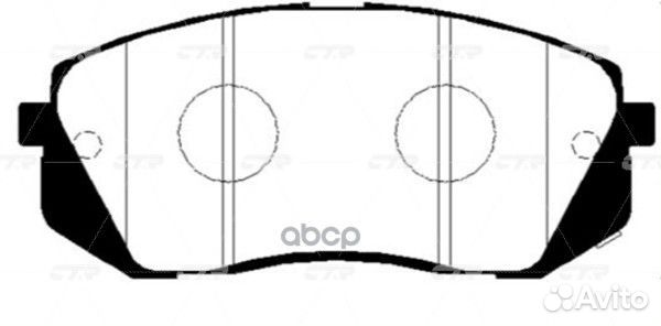 Колодки тормозные дисковые передние hyundai IX3