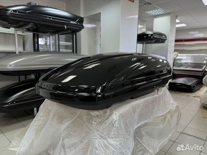 Автобокс Voyage 440л 175см Черный металлик глянец