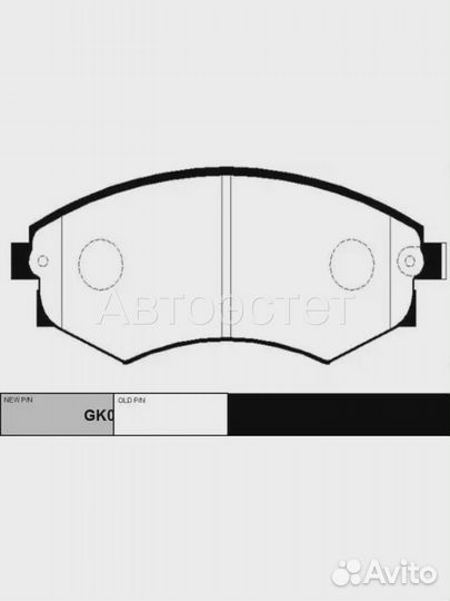 Тормозные колодки дисковые GK0557