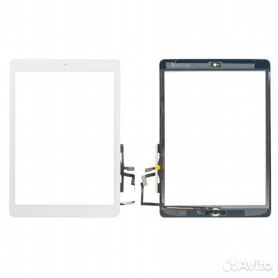 Тачскрин с кнопкой Home и клейкой лентой для Apple