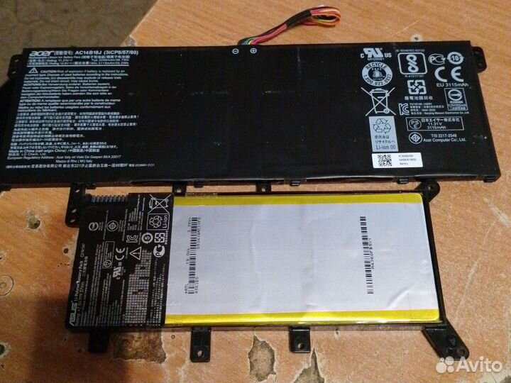 Аккумулятор для ноутбука asus acer