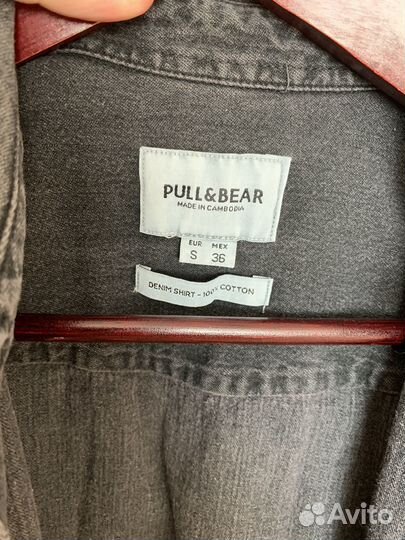 Джинсовая рубашка Pull&Bear