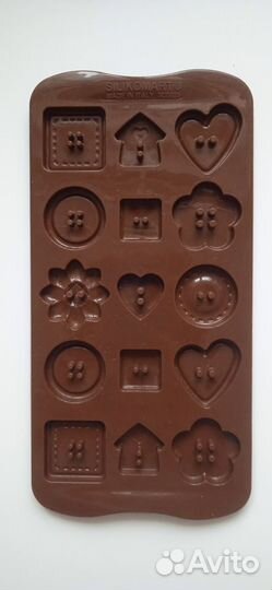 Силиконовые формы для шоколада, конфет, кексов