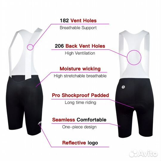 Женские велошорты DVP086W