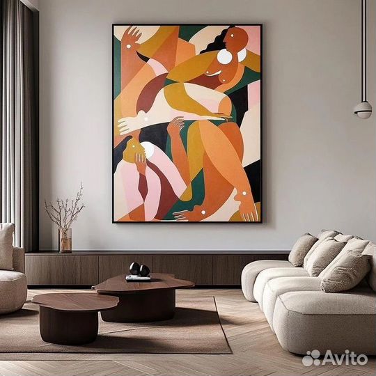 Картина интерьерная геометрическая абстракция
