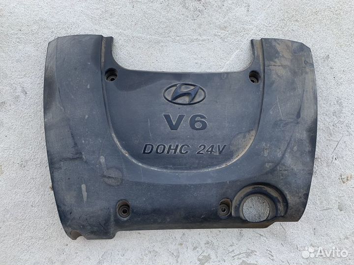 Декоративная накладка двигателя Хендай Соната EF