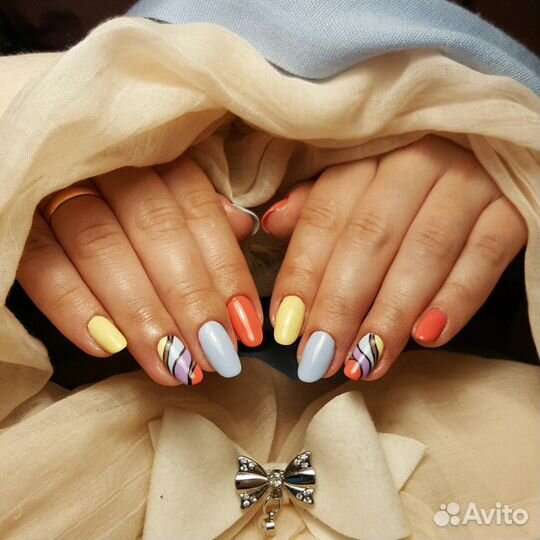 Маникюр, Наращивание, Педикюр, Дизайн, Укрепление