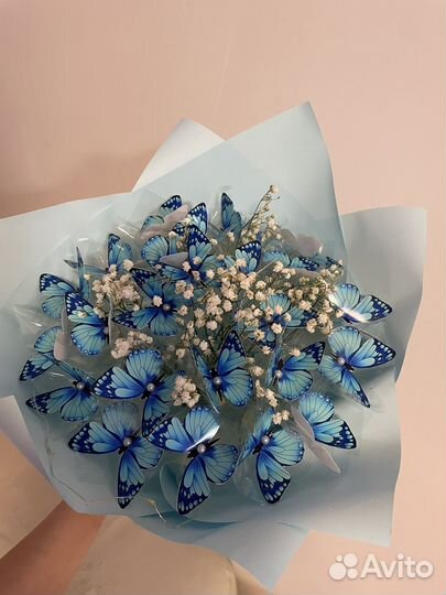 Готовый букет из бабочек