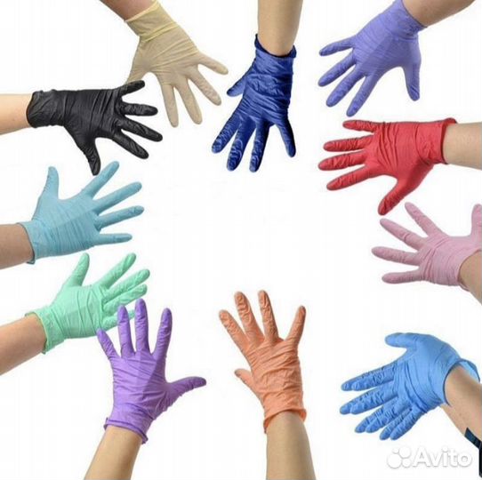 Перчатки нитрил
