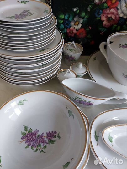 Сервиз столовый. Дулево