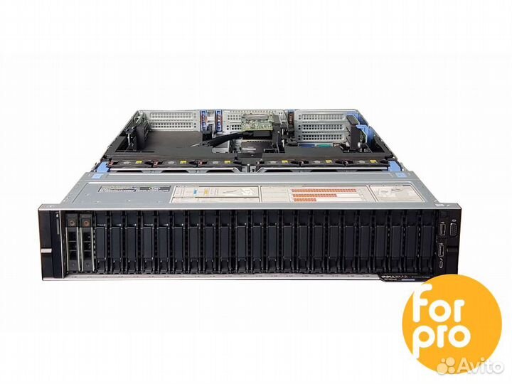 Сервер dell R740xd 28SFF 2x6162Plat 768GB, H730p