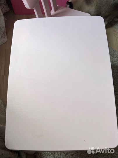 Детский стол+стул IKEA mammut розовый