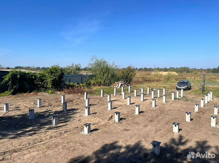 Забивные сваи.Монтаж под ключ за 1 день