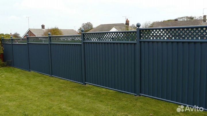 Забор из профнастила цена за метр работа по догово