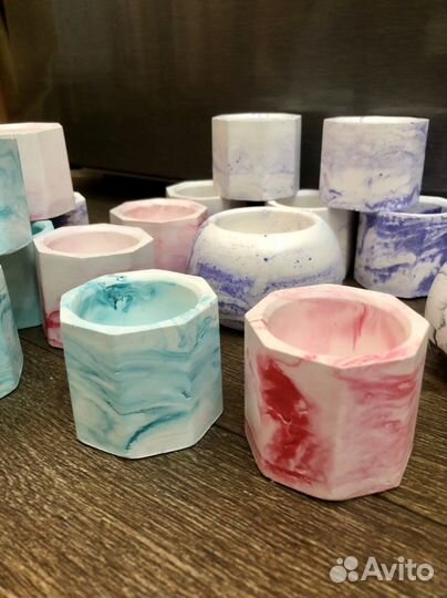 Кашпо из гипса