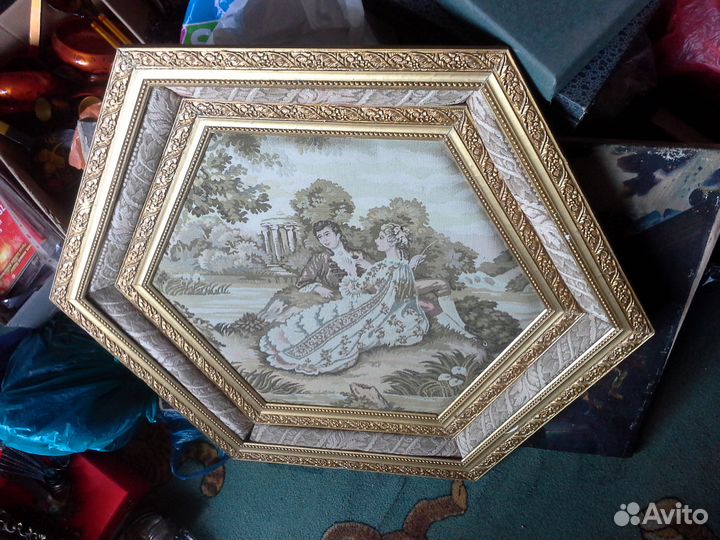 Гобелен вышивка картина живопись большая рамка