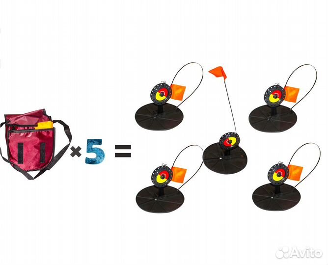 Зимние жерлицы оснащенные 5шт