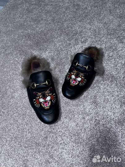 Gucci Tiger Mules