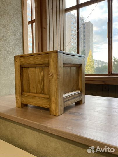 Деревянный горшок (кашпо)