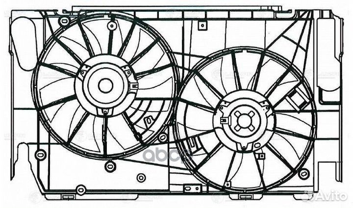 Э/вентилятор охл. для а/м Toyota RAV 4 (06) 2