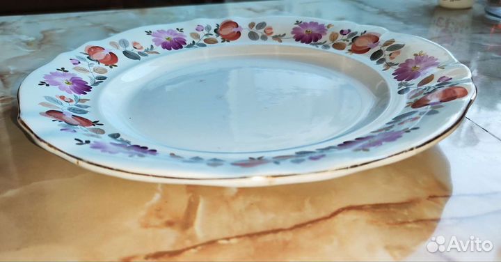 Тарелка большая винтажная