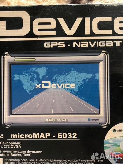 Gps навигатор xdevice micromap 6032