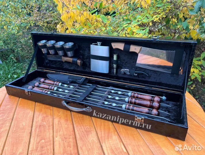 Набор шампуров в кейсе / Набор для пикника