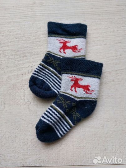 Комплект тёплых носочков 3-6 мес