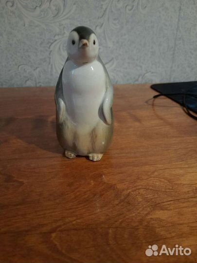 Фарфоровая статуэтка пингвин, лфз