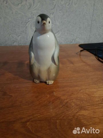 Фарфоровая статуэтка пингвин, лфз