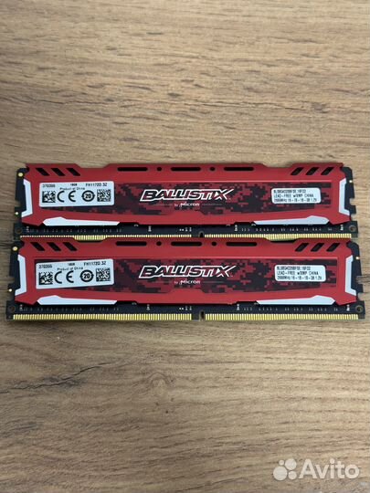 Оперативная память DDR4 Crucial Ballistix Sport LT