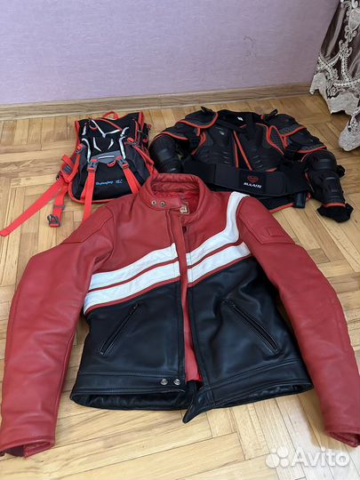 Кожаная куртка для мото, для квадроциклов
