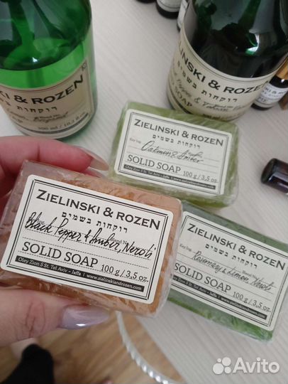Мыло жидкое и мыло с люфой Zielinski rozen