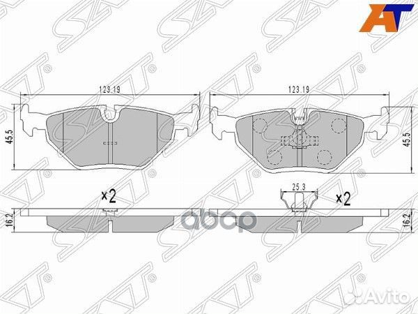 Колодки тормозные зад BMW 3 E46-E36 ST-34216778