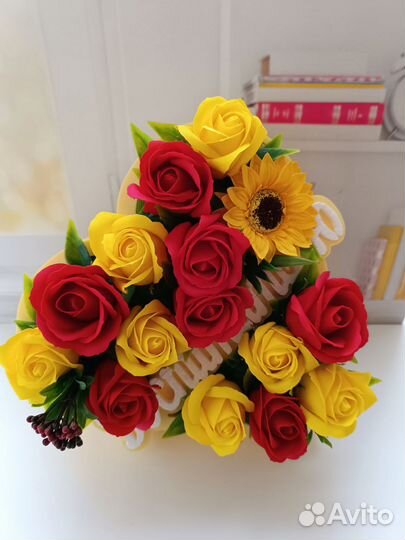 Букет из мыльных цветов