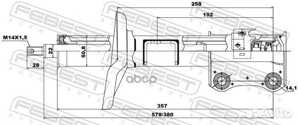 Амортизатор перед лев suzuki grand vitara/E