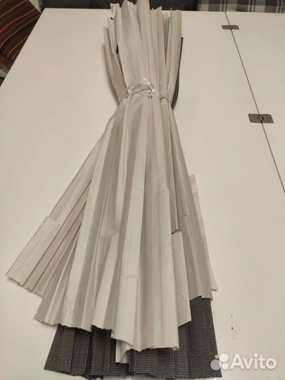 Отрез плиссированной костюмной ткани