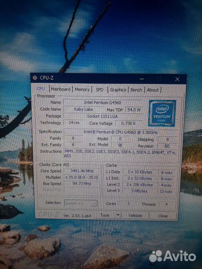 Комлект intel Pentium g4560