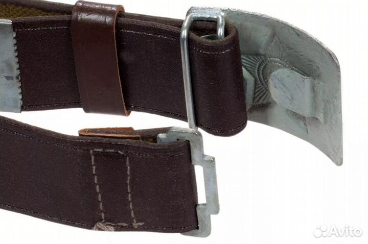 Ремни военные са СССР кожзам с метал. бляхой 1 шт