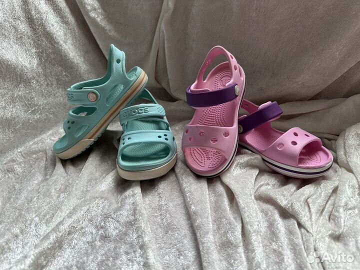 Сандалии для девочки crocs c8, c9