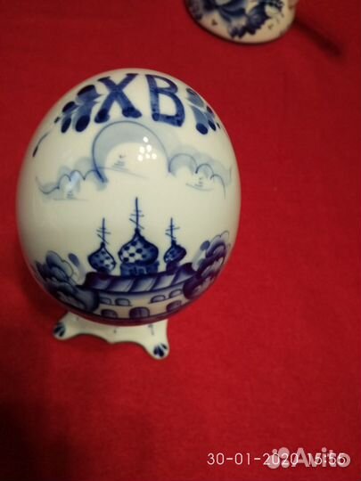 Статуэтка Пасхальное яйцо Гжель