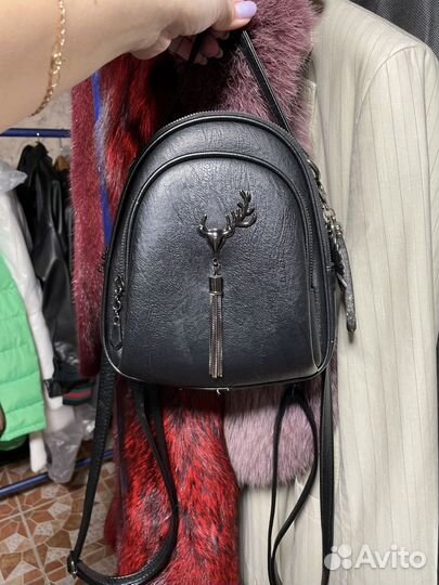 Рюкзак серый, черный