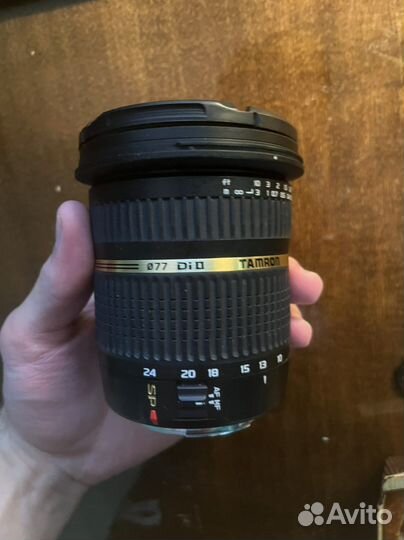 Объектив tamron 10-24mm canon