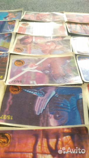 Мортал комбат, наклейки 90ых. Полная коллекция
