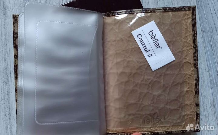 Бумажник водителя натуральная кожа новый