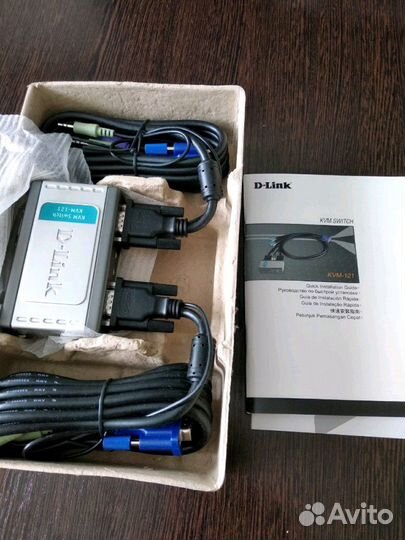 D-Link KVM-121 switch 2-port ps/2 kvm switch with