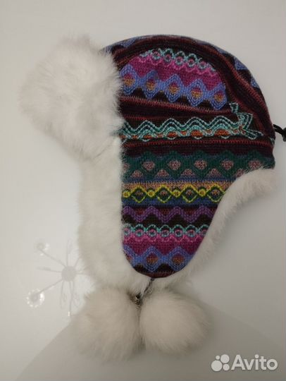Шапка ушанка для девочки новая