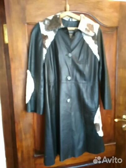 Плащ кожа