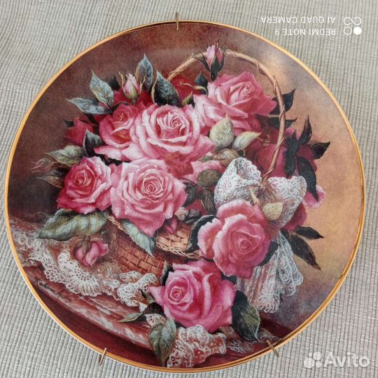 Декоративная коллекционная тарелка, фарфор,Англия