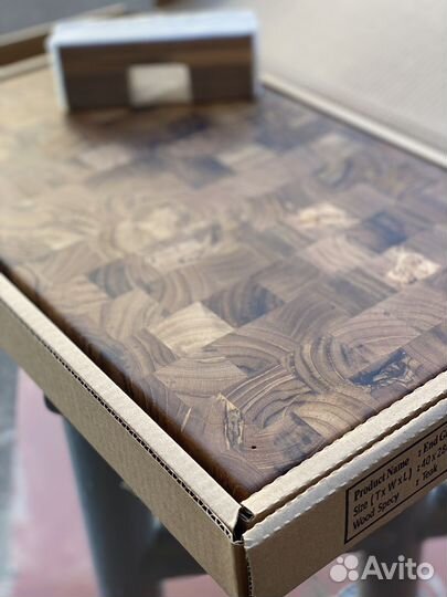 Доска разделочная торцевая тик